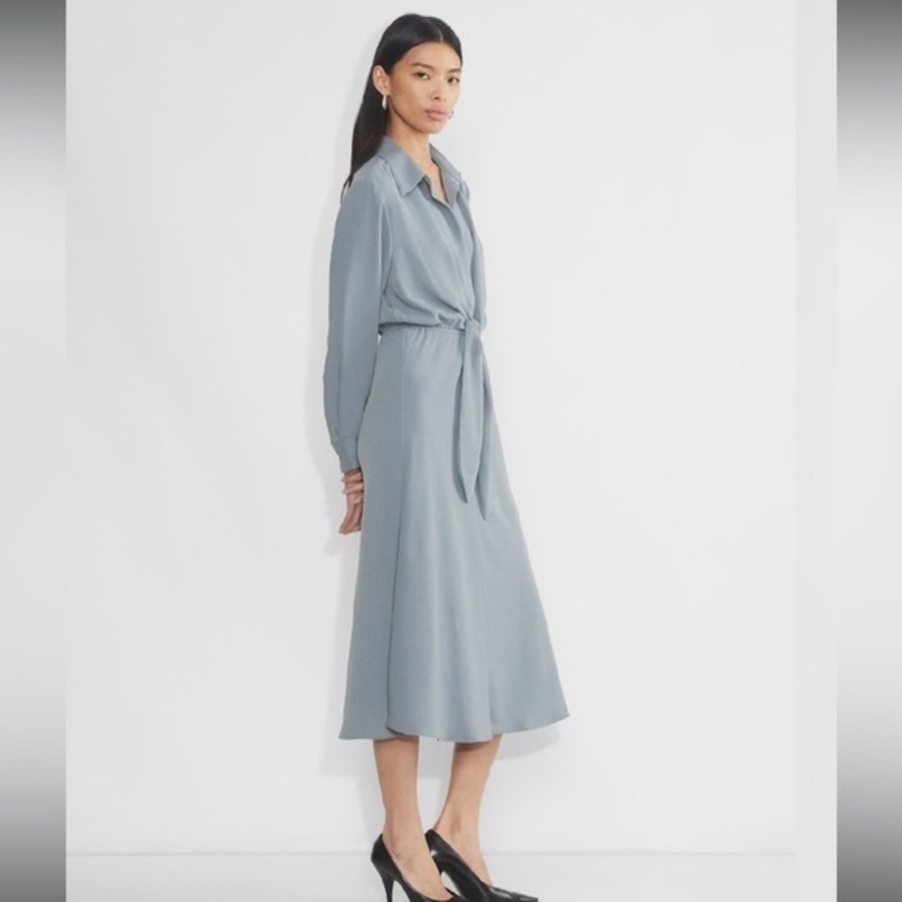 WILFRED ARITZIA ABBEY DRESS IN SHADY BLUE